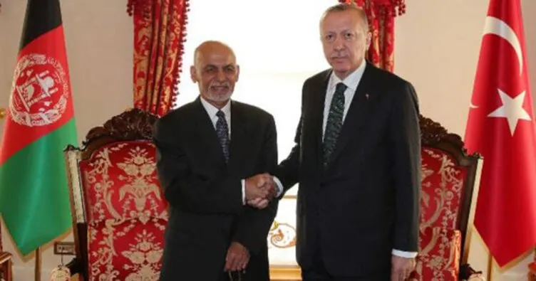 Cumhurbaşkanı Erdoğan Eşref Gani le görüşüyor