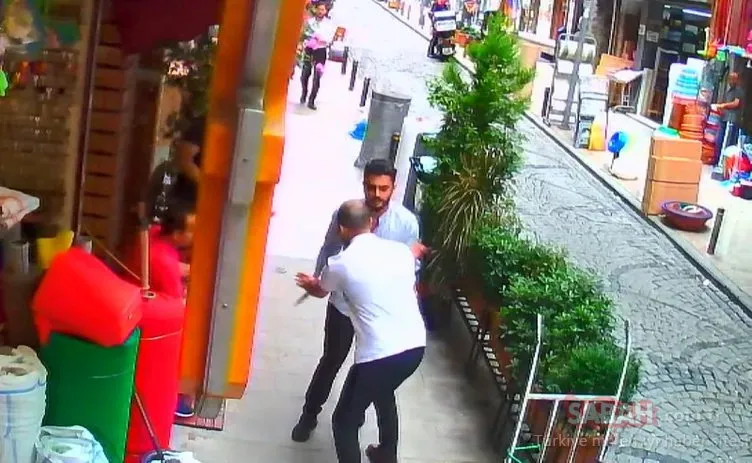 Şişli’de dehşet anları! Otel çalışanına bıçaklı saldırı