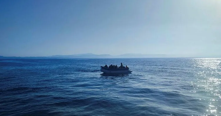 Türk kara sularına geri itilen 13 düzensiz göçmen kurtarıldı