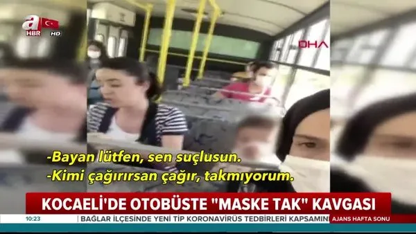 Kocaeli De Otobuste Maske Kavgasi Kamerada Video Videosunu Izle Son Dakika Haberleri