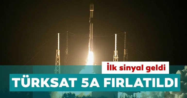 Türksat 5A uydusu uzaya fırlatıldı: İlk sinyal geldi