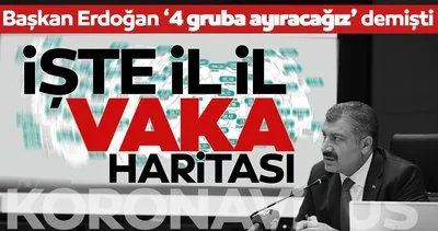 Son dakika haberler: Başkan Erdoğan 4 gruba ayıracağız demişti! İşte Koronavirüste en riskli iller