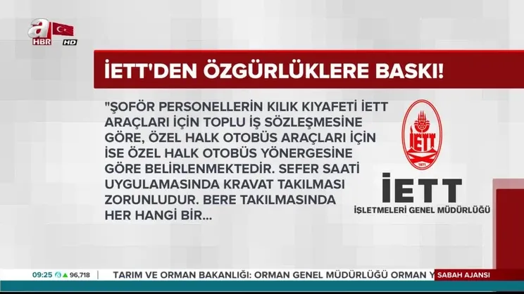 İETT'de artık sakal yasak!