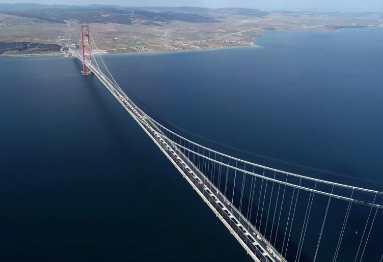 Son dakika | Açılışına 10 gün kala Çanakkale Köprüsü'nde muhteşem detay! Denizin altında...