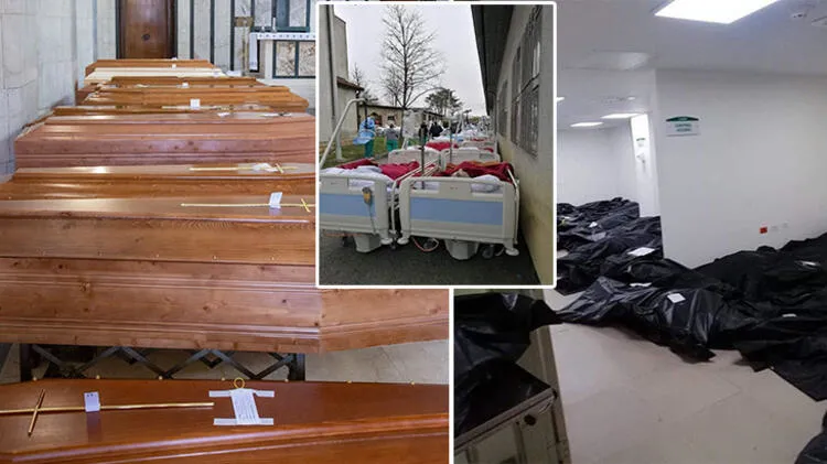 Son dakika: Corona virüs ülkeye diz çöktürdü! Hastalar sokaklarda, cenazeler koridorlarda