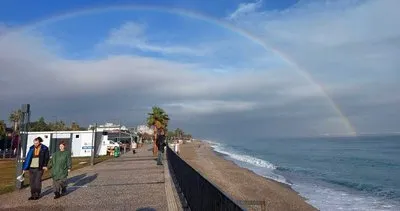 Antalya’da sağanak yağmurun ardından görsel şölen #antalya