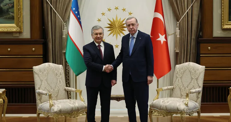 Başkan Erdoğan ve Özbekistan Cumhurbaşkanı Mirziyoyev’den ortak açıklama