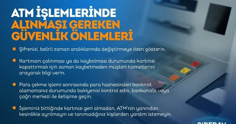 ATM kullanımı konusunda önemli uyarılar