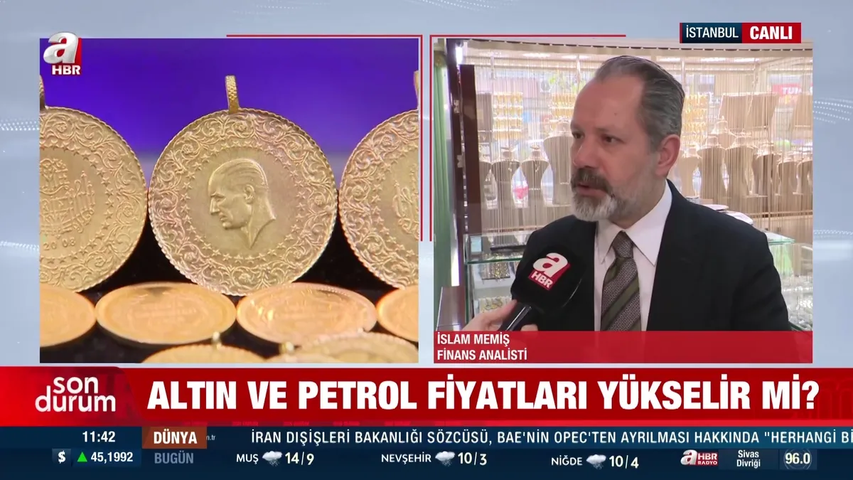 Son dakika | Gram altın fiyatları ne zaman yükselecek? Ons altında ibre ne yönde? İslam Memiş canlı yayında açıkladı | Video videosunu izle Son dakika | Gram altın fiyatları ne zaman yükselecek? Ons altında ibre ne yönde? İslam Memiş canlı yayında açıkladı | Video videosunu izle
