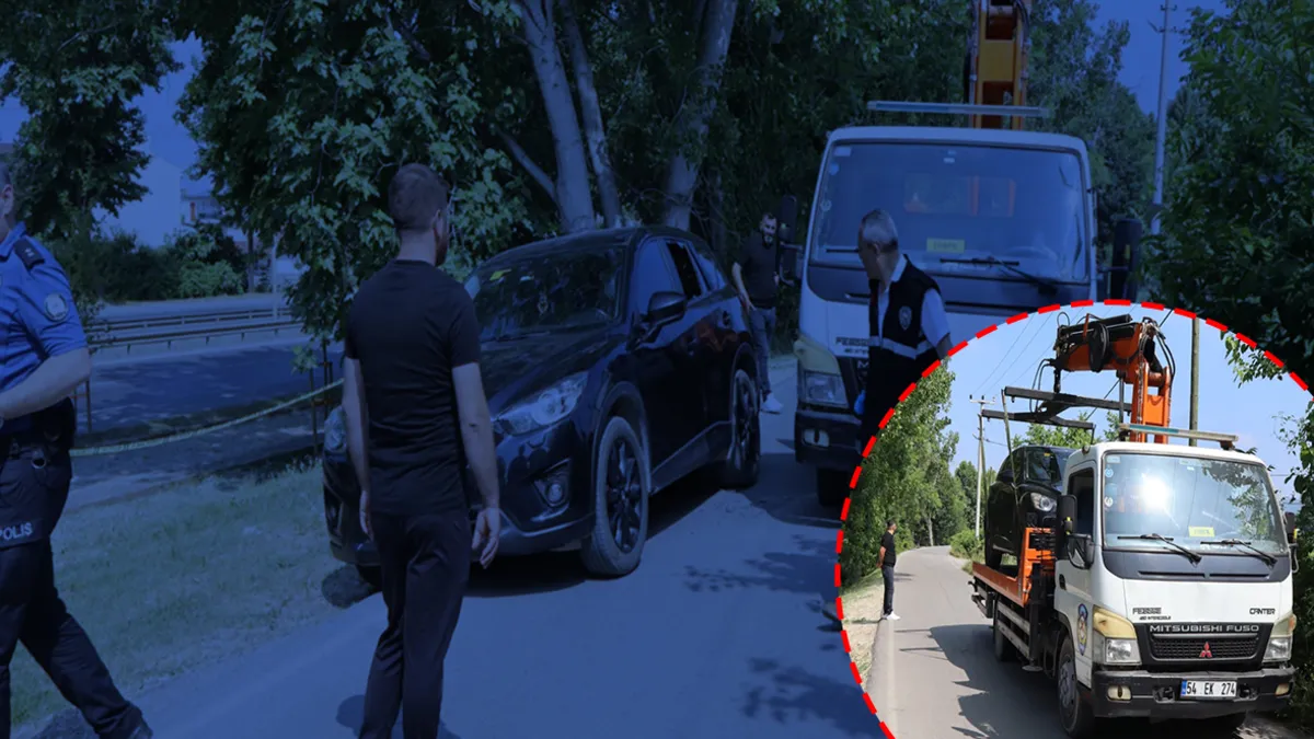 Sakarya'da yol kenarında park halinde bulunan ve camları kırık otomobilin arka koltuğunda bir ceset bulundu.