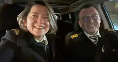 Havada aşk kokusu var! Pilot çift gökyüzünde denk geldi... Yan yana uçtular