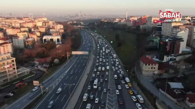 İstanbul trafiğine koronavirüs etkisi havadan böyle görüntülendi | Video