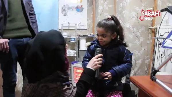 Suriyeli küçük kız, ilk defa duydu