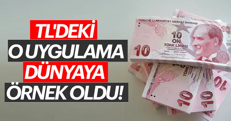 Türk lirasından 6 sıfır atma uygulaması dünyaya örnek oldu