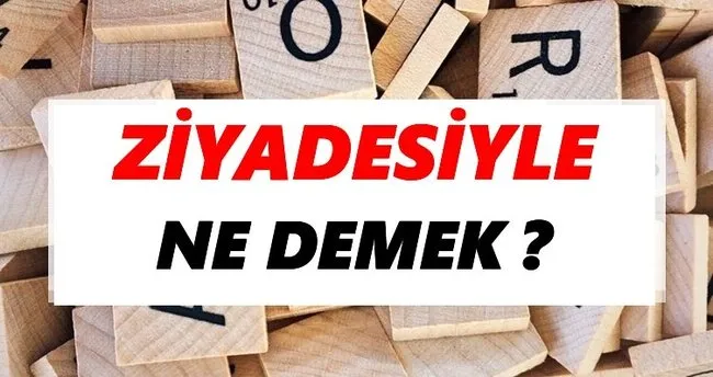 Ziyadesiyle Ne Demek? TDK’ya Göre Ziyadesiyle Sözlük Anlamı Nedir?