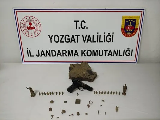 Yozgat’ta 20 parça tarihi eser ele geçirildi, 1 kişi gözaltına alındı