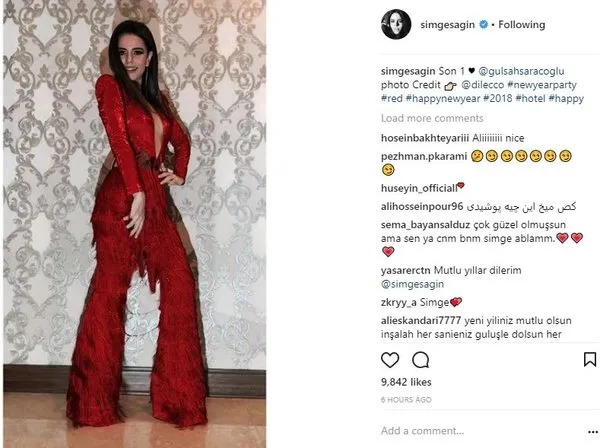 Ünlülerin Instagram paylaşımları (01.01.2018)