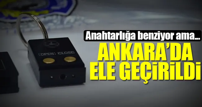 Ankara’da suikast silahı ele geçirildi!