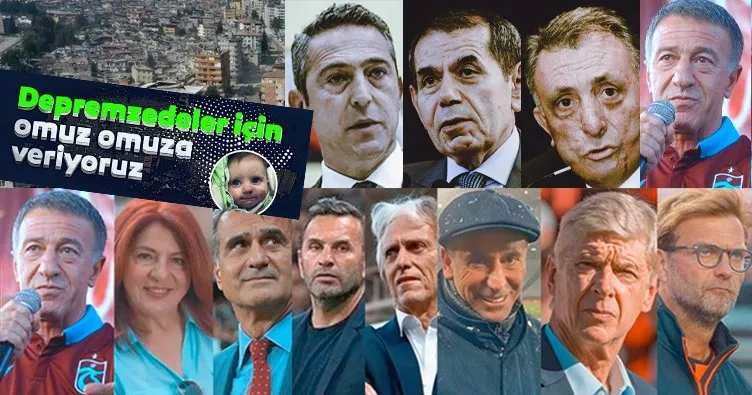 Türk futbolunda tarihi kenetlenme! Depremzedeler için omuz omuza veriyoruz