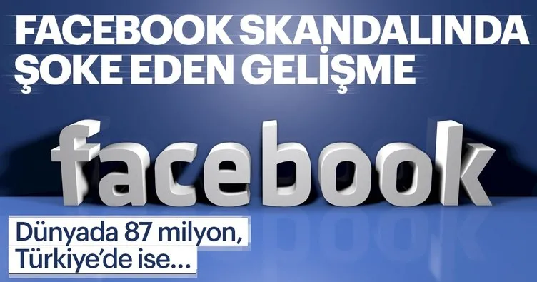 Facebook skandalında dünyada 87 milyon  Türkiye’den  234 bin kişi etkilendi