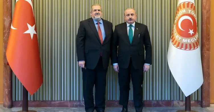 Şentop, Kırım Tatar Milli Meclisi Başkanı Rıfat Çubarov ile görüştü