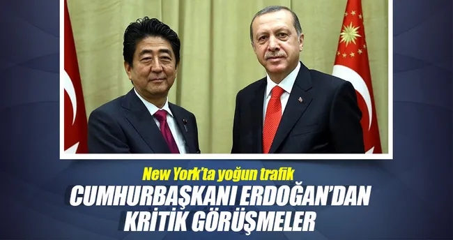 Cumhurbaşkanı Erdoğan’dan önemli görüşmeler