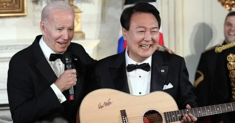 ABD ile Güney Kore’nin arasından su sızmıyor! Devlet lideri Biden’a serenat yaptı