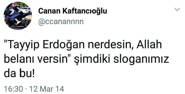 İşte CHP İstanbul İl Başkanı Canan Kaftancıoğlu’nun skandal tweetleri!