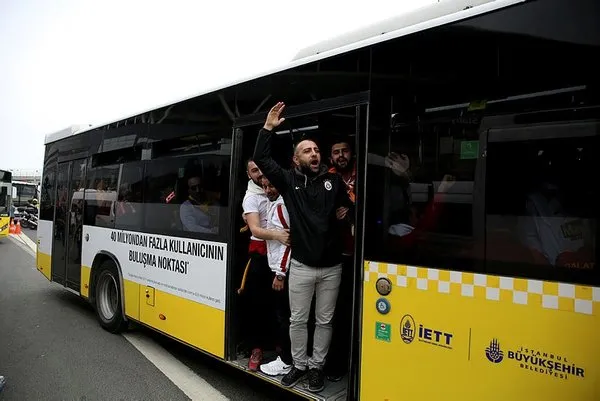 Galatasaray taraftarı Kadıköy'e böyle geldi