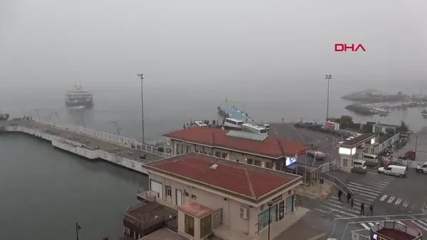 Çanakkale Boğazı yoğun sis nedeniyle transit gemi trafiğine kapatıldı