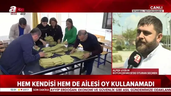 İstanbul Büyükçekmece’de seçmen listesinden çıkartılan Alper Uygun A Haber'e konuştu
