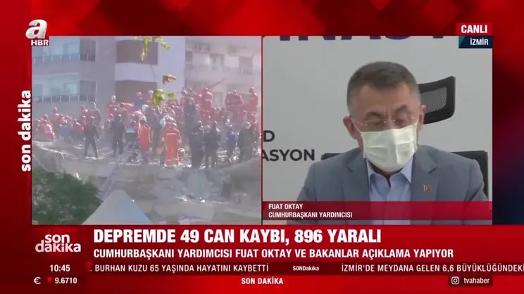 Son dakika: Cumhurbaşkanı Yardımcısı Fuat Oktay'dan önemli açıklamalar! Can kaybı 51 oldu | Video