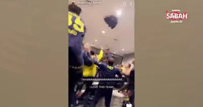 Fenerbahçe, Beşiktaş zaferini soyunma odasında böyle kutladı | Video