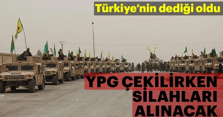 YPG çekilirken silahları alınacak
