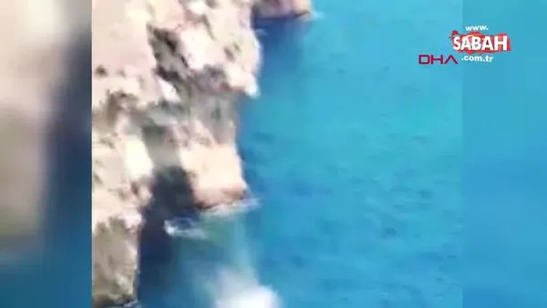 40 metreden denize atlama anını kameraya çektiren Rus genç öldü! | Video