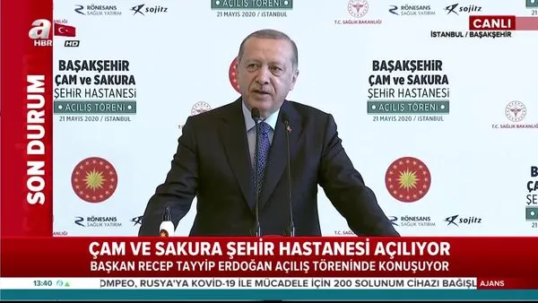 Cumhurbaşkanı Erdoğan'dan Çam ve Sakura Şehir Hastanesi açılış töreninde önemli açıklamalar | Video