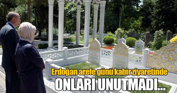 Cumhurbaşkanı Erdoğan’dan mezar ziyaretleri