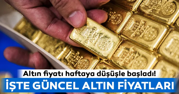 Altın fiyatı haftaya düşüşle başladı! İşte güncel altın fiyatları