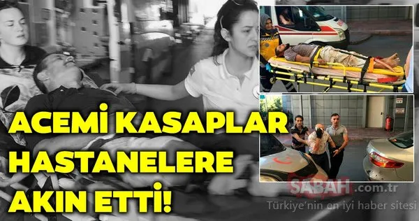 Kurban Bayramında acemi kasaplar hastanelere akın etti!