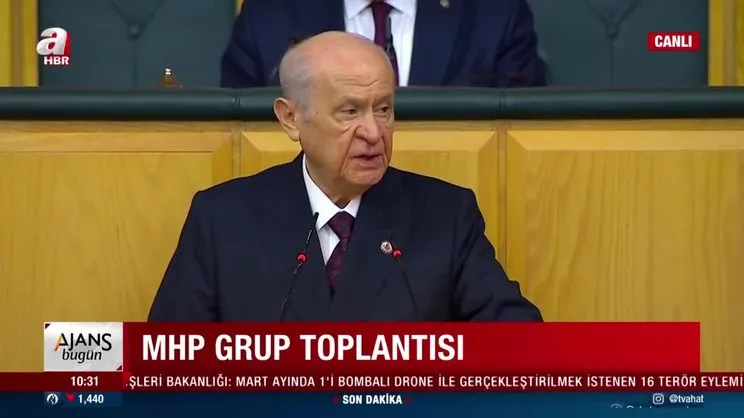 MHP Lideri Devlet Bahçeli MHP Grup Toplantısı'da önemli açıklamalarda bulundu