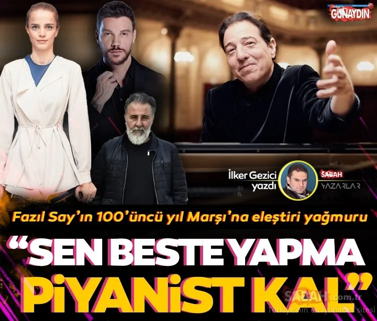 Piyanist Fazıl Say’ın ‘100. yıl Marşı’na eleştiri yağmuru! ‘Beş dakikada Beşiktaş yapmış bu kadar da olmaz’