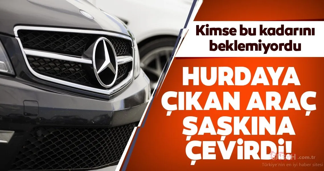 Mercedes marka arabanın son hali şoke etti! Kimse bu kadarını
