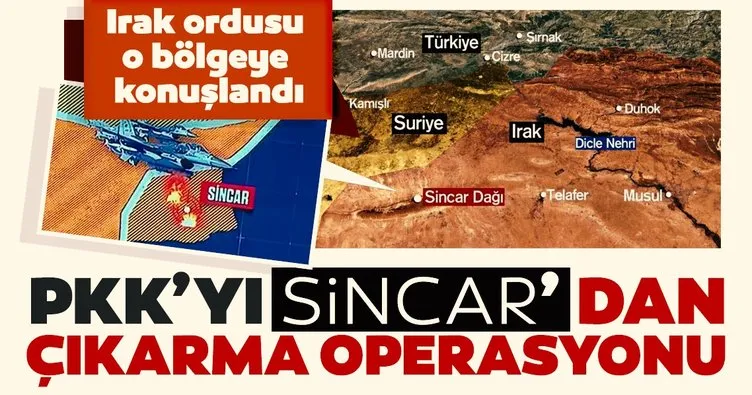 Son dakika: PKK’yı Sincar’dan çıkarma operasyonu! Irak ordusu o bölgeye konuşlandı