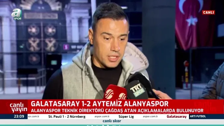 Alanyaspor Teknik Direktörü Çağdaş Atan: Kazanmayı hak ettik