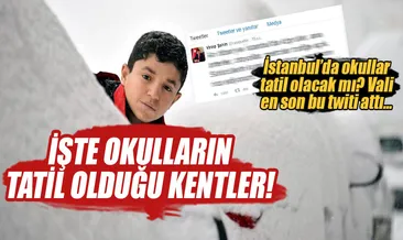 Yarın 9 Ocak Pazartesi İstanbul’da okullar tatil olacak mı? İşte kar tatiil olan kentler