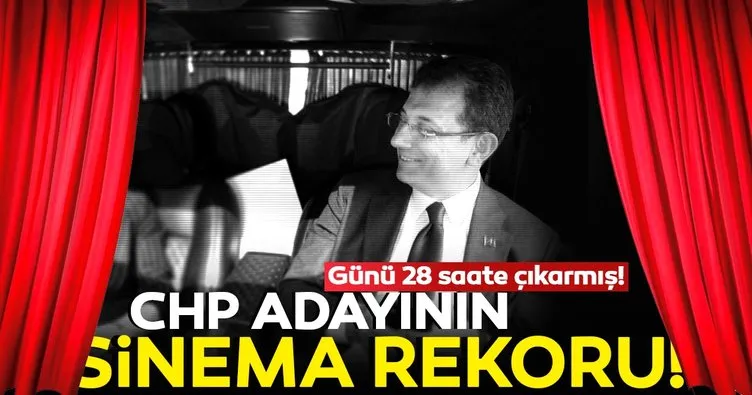 CHP Adayı Ekrem İmamoğlu’nun sinema rekoru! Bir günde 14 seans film izletmiş