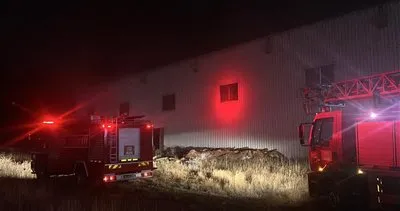 Sivas'da ahşap fabrikasında yangın #sivas