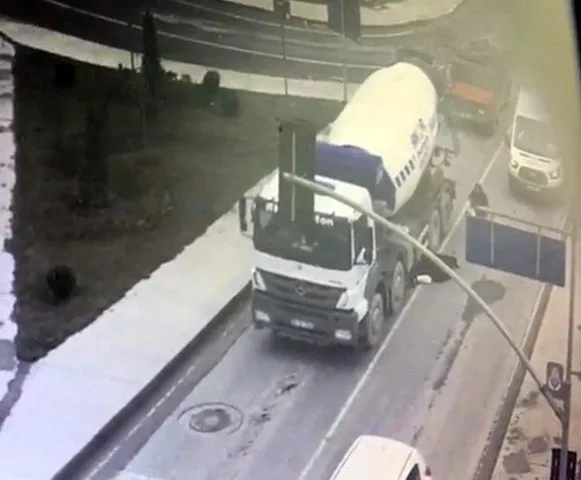 İstanbul’da beton mikseri dehşeti