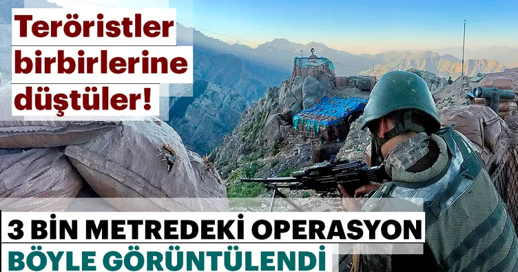 Komandolardan 3 bin metrede operasyon