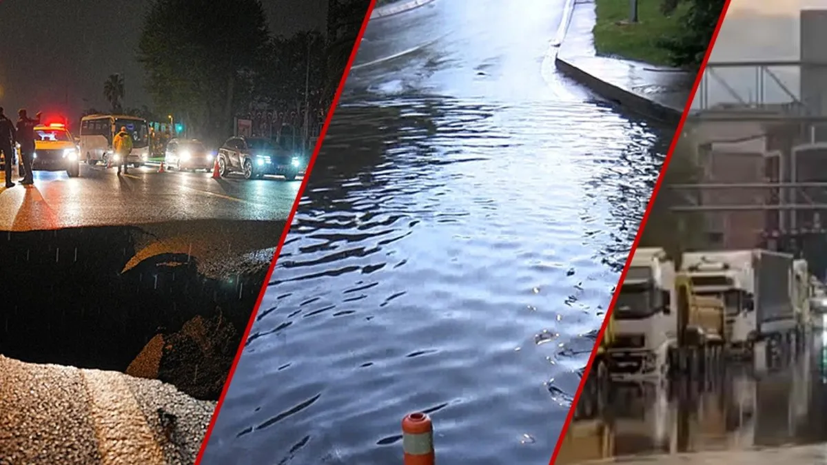 İstanbul’da korku dolu gece! Sağanak yağış metropolü felç etti: Taksim’de kaos, Vatan Caddesi’nde yol çöktü, araçlar su altında! İstanbul’da korku dolu gece! Sağanak yağış metropolü felç etti: Taksim’de kaos, Vatan Caddesi’nde yol çöktü, araçlar su altında!
